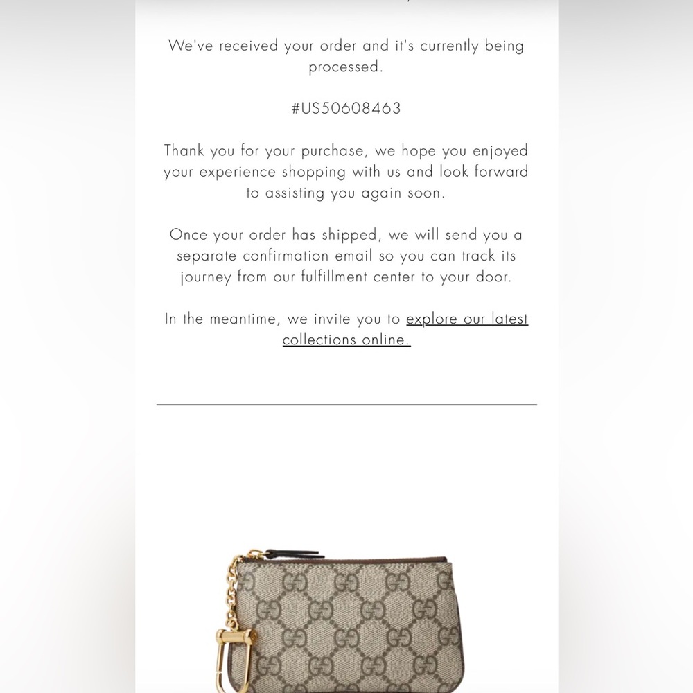 ✨100% AUTHENTIC GUCCI OPHIDIA BROWN KEY POUCH LIKE NEW/USED (DISCONTINUED)✨W/BOX - Picture 2 of 13